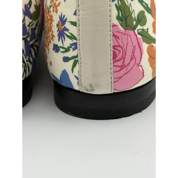 Gucci x Ken Scott Jordaan Floral Print Loafers Gold Horse-bit Accents Sz EU 38 - Picture 10 of 13